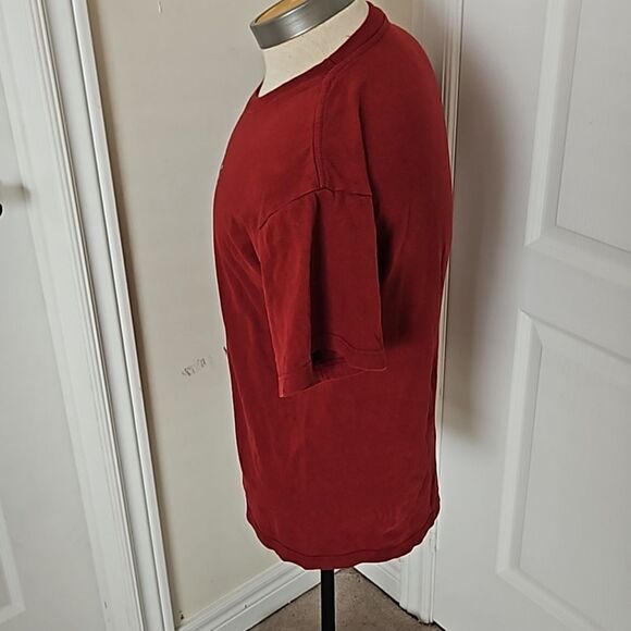 Vintage Unisex Panama City Logo Short Sleeves Cotton T-Shirt Medium Burgundy - Picture 3 of 16